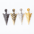 Zinc Alloy Arrowhead Charm Pendant for DIY Necklace Bracelet Jewelry Making view 5