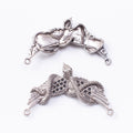 Zinc Alloy Winged Snake Charm Pendant for DIY Necklace Bracelet Jewelry Making view 3