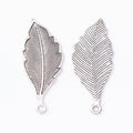 Zinc Alloy Leaf Charm Pendant No.366226 for DIY Necklace Bracelet Jewelry Making view 3