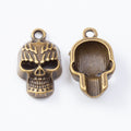 Zinc Alloy Skull Charm Pendant No.613269 for DIY Necklace Bracelet Jewelry Making view 2
