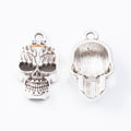 Zinc Alloy Skull Charm Pendant No.613269 for DIY Necklace Bracelet Jewelry Making view 3
