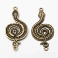 Zinc Alloy Snake Charm Pendant No.400696 for DIY Necklace Bracelet Jewelry Making view 2