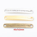Zinc Alloy Letter Plate Jewelry Findings Accessories for DIY Jewelry Making view 1