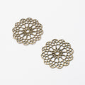 Zinc Alloy Flower Charm Pendant No.103242 for DIY Necklace Bracelet Jewelry Making view 2