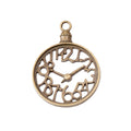 Zinc Alloy Clock Charm Pendant No.135505 for DIY Necklace Bracelet Jewelry Making view 2
