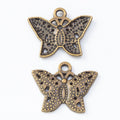 Zinc Alloy Butterfly Charm Pendant No.275583 for DIY Necklace Bracelet Jewelry Making view 3