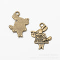 Zinc Alloy Poker Rabbit Charm Pendant for DIY Necklace Bracelet Jewelry Making view 2