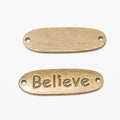 Zinc Alloy Believe Plaque Jewelry Findings Accessories for DIY Jewelry Making view 2