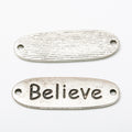 Zinc Alloy Believe Plaque Jewelry Findings Accessories for DIY Jewelry Making view 3