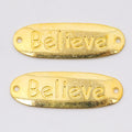 Zinc Alloy Believe Plaque Jewelry Findings Accessories for DIY Jewelry Making view 4
