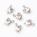 Zinc Alloy Heart Charm Pendant No.517109 for DIY Necklace Bracelet Jewelry Making view 3