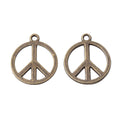 Zinc Alloy Peace Sign Charm Pendant No.107750 for DIY Necklace Bracelet Jewelry Making view 2