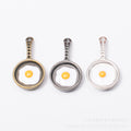 Zinc Alloy Frying Pan Charm Pendant for DIY Necklace Bracelet Jewelry Making view 5