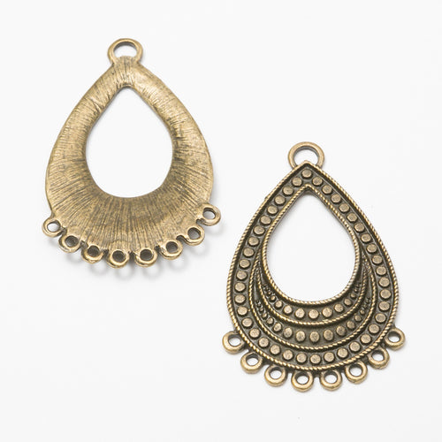 Zinc Alloy Teardrop Jewelry Findings Accessories for DIY Jewelry Making