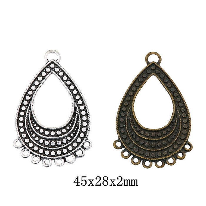 Zinc Alloy Teardrop Jewelry Findings Accessories for DIY Jewelry Making