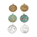 Zinc Alloy Woman Head Charm Pendant No.630721 for DIY Necklace Bracelet Jewelry Making view 5