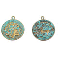 Zinc Alloy Woman Head Charm Pendant No.630721 for DIY Necklace Bracelet Jewelry Making view 2