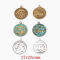 Zinc Alloy Woman Head Charm Pendant No.630721 for DIY Necklace Bracelet Jewelry Making view 1