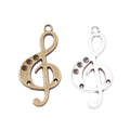 Zinc Alloy Music Note Charm Pendant No.923295 for DIY Necklace Bracelet Jewelry Making view 4