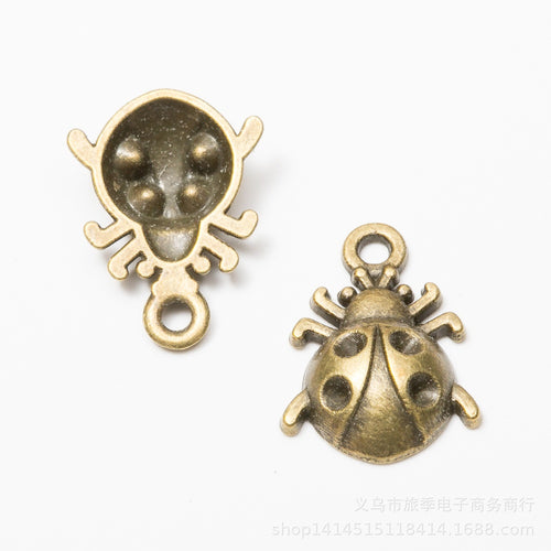Zinc Alloy Beetle Charm Pendant for DIY Necklace Bracelet Jewelry Making