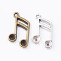Zinc Alloy Music Note Charm Pendant No.958568 for DIY Necklace Bracelet Jewelry Making view 4