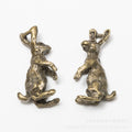 DIY Vintage Alloy Rabbit Pendant Charm For Jewelry Accessories Bracelet Necklace Making view 2