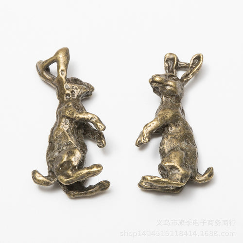 DIY Vintage Alloy Rabbit Pendant Charm For Jewelry Accessories Bracelet Necklace Making