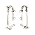 Zinc Alloy Safety Pin Charm Pendant No.094431 for DIY Necklace Bracelet Jewelry Making view 3