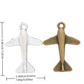 Zinc Alloy Airplane Charm Pendant No.471609 for DIY Necklace Bracelet Jewelry Making view 1