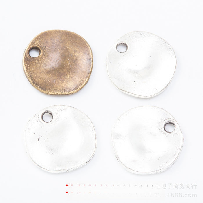 Zinc Alloy Circle Charm Pendant No.954048 for DIY Necklace Bracelet Jewelry Making