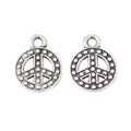 Zinc Alloy Peace Sign Charm Pendant No.242020 for DIY Necklace Bracelet Jewelry Making view 3