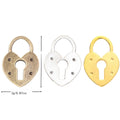 Zinc Alloy Heart Lock Charm Pendant No.388210 for DIY Necklace Bracelet Jewelry Making view 1