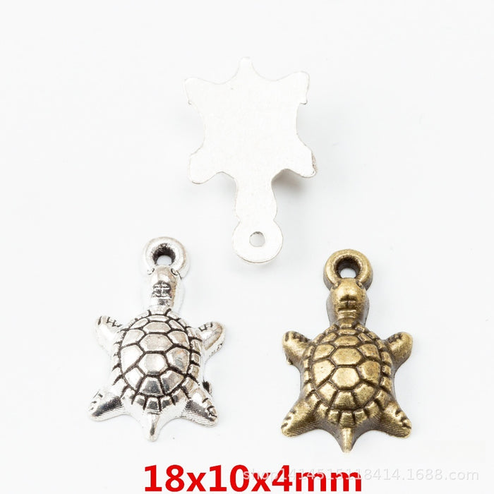 Zinc Alloy Turtle Charm Pendant No.428565 for DIY Necklace Bracelet Jewelry Making