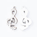Zinc Alloy Music Note Charm Pendant No.446216 for DIY Necklace Bracelet Jewelry Making view 3