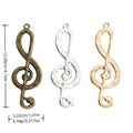 Zinc Alloy Musical Note Charm Pendant No.494059 for DIY Necklace Bracelet Jewelry Making view 1