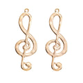 Zinc Alloy Musical Note Charm Pendant No.494059 for DIY Necklace Bracelet Jewelry Making view 3