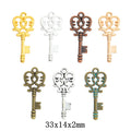 Zinc Alloy Key Charm Pendant No.055866 for DIY Necklace Bracelet Jewelry Making view 1