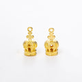 Zinc Alloy Crown Charm Pendant No.754993 for DIY Necklace Bracelet Jewelry Making view 2