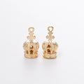 Zinc Alloy Crown Charm Pendant No.754993 for DIY Necklace Bracelet Jewelry Making view 3