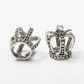 Zinc Alloy Crown Charm Pendant No.922875 for DIY Necklace Bracelet Jewelry Making view 2