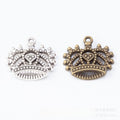 Zinc Alloy Crown Charm Pendant No.102016 for DIY Necklace Bracelet Jewelry Making view 1