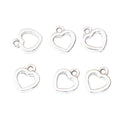 Zinc Alloy Heart Charm Pendant No.679756 for DIY Necklace Bracelet Jewelry Making view 3