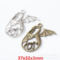 Zinc Alloy Flying Dragon Charm Pendant No.449199 for DIY Necklace Bracelet Jewelry Making view 1
