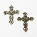 Zinc Alloy Cross Charm Pendant No.791066 for DIY Necklace Bracelet Jewelry Making view 2