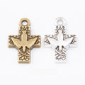 Zinc Alloy Cross Charm Pendant No.931015 for DIY Necklace Bracelet Jewelry Making view 1