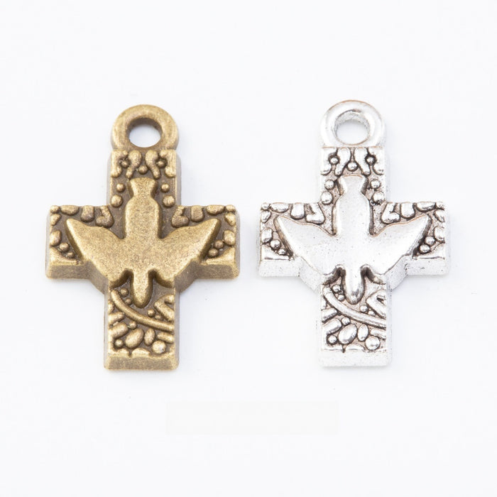 Zinc Alloy Cross Charm Pendant No.931015 for DIY Necklace Bracelet Jewelry Making