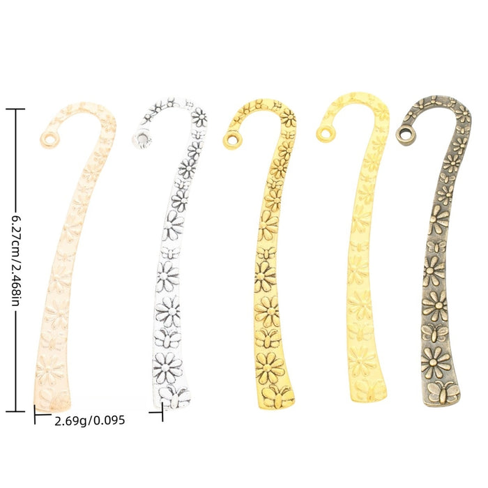 Zinc Alloy Butterfly Bookmark Charm Pendant for DIY Necklace Bracelet Jewelry Making