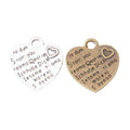 Zinc Alloy Heart Charm Pendant No.938913 for DIY Necklace Bracelet Jewelry Making view 4