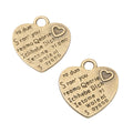 Zinc Alloy Heart Charm Pendant No.938913 for DIY Necklace Bracelet Jewelry Making view 2