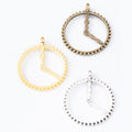 Zinc Alloy Clock Gear Charm Pendant for DIY Necklace Bracelet Jewelry Making view 5